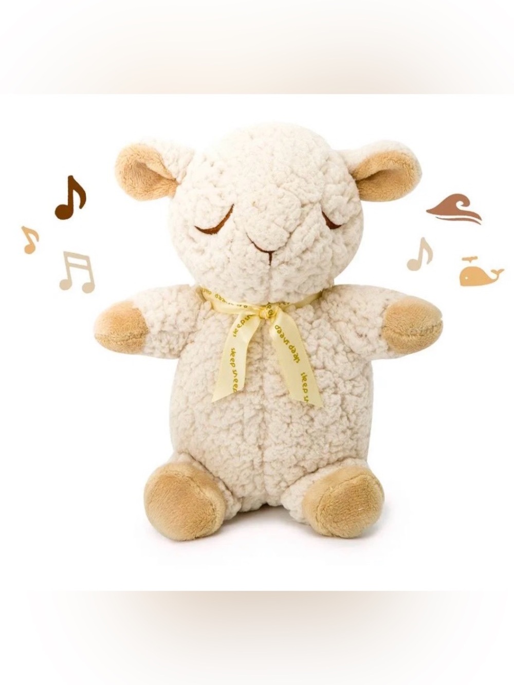💤🐑 Cloud B Sleep Sheep Lamb On the Go Sound Machine Travel Size Fluffy Lovie